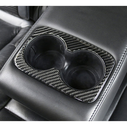 Car Water Cup Carbon Fiber Decorative Sticker for Jeep Grand Cherokee 2011-2018, Water Cup