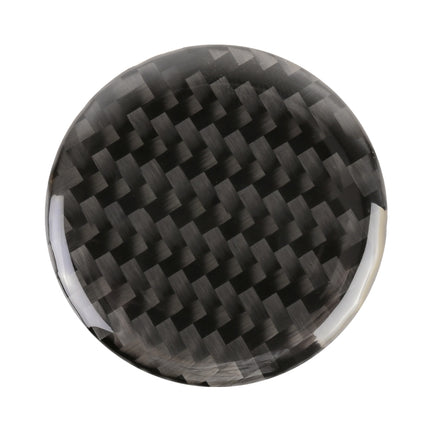 Car Water Cup Rotate Button Panel Carbon Fiber Decorative Sticker for Jeep Grand Cherokee 2014-2018, Water Cup Rotate Button