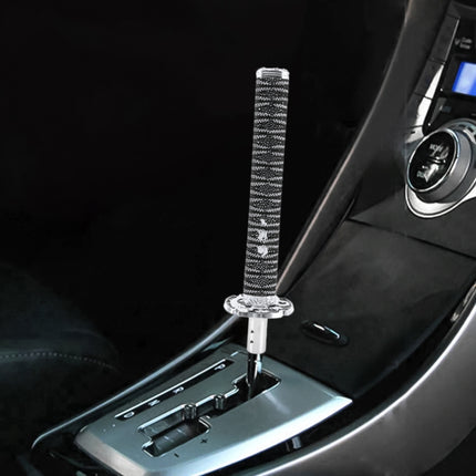 Universal Samurai Shape Manual or Automatic Gear Shift Knob, Length: 31.5cm