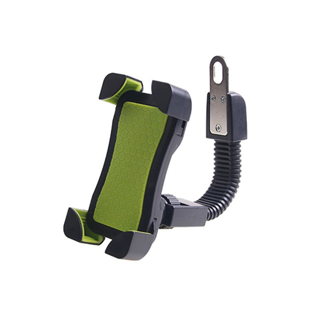 Universal 360 Degrees Free Rotation ABS Motorcycle Phone Bracket Mountain Bike Navigation Bracket GPS/Mobile Holder for 3.5-6.5 inch Mobile Phone