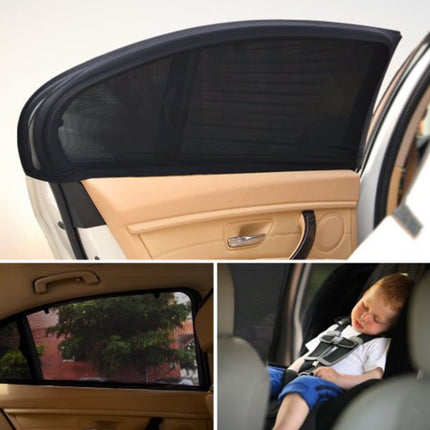 2 PCS Car Shade Block Car Sun Block Window Gauze Shading Net Side Blocking Cover Sun Net Sandbags Side Window Sunshade Cover, Size: 92*54cm, Size: 92*54cm