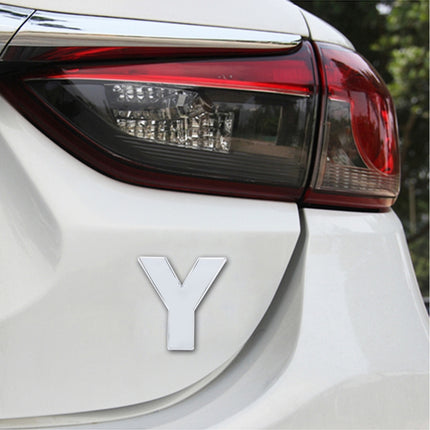 Car Vehicle Badge Emblem 3D English Letter Self-adhesive Sticker Decal, Size: 4.5*4.5*0.5cm, D, O, E, P, F, Q, G, R, H, S, I, T, A, J, U, Y, K, V, Z, L, W, B, M, X