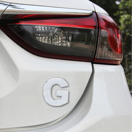 Car Vehicle Badge Emblem 3D English Letter Self-adhesive Sticker Decal, Size: 4.5*4.5*0.5cm, D, O, E, P, F, Q, G, R, H, S, I, T, A, J, U, Y, K, V, Z, L, W, B, M, X