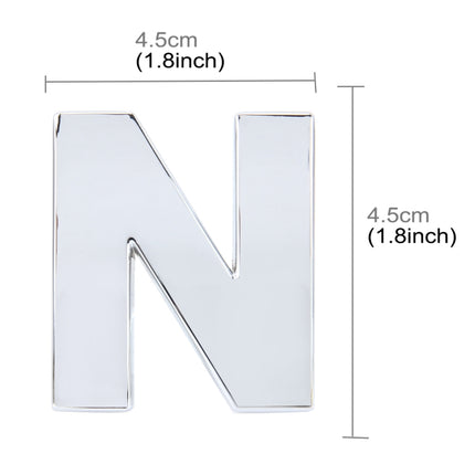 Car Vehicle Badge Emblem 3D English Letter Self-adhesive Sticker Decal, Size: 4.5*4.5*0.5cm, C, N