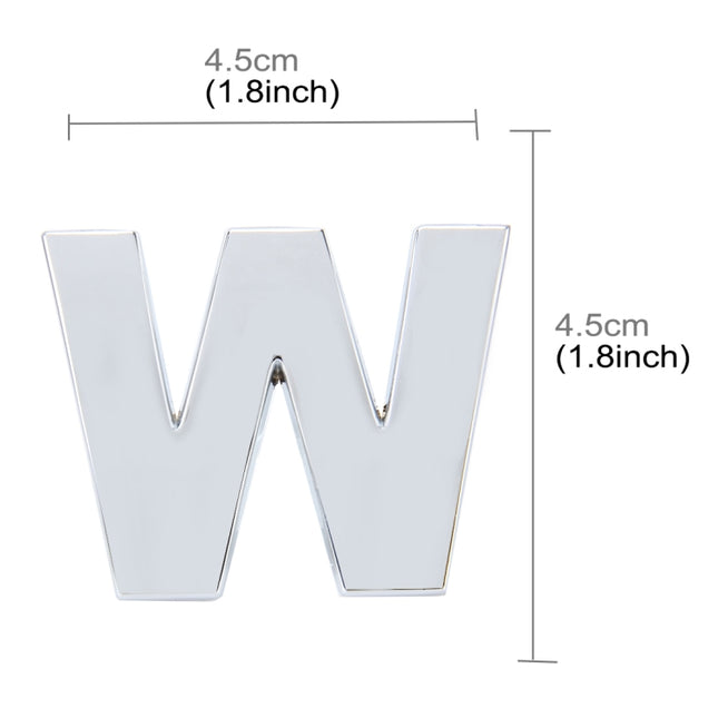 Car Vehicle Badge Emblem 3D English Letter Self-adhesive Sticker Decal, Size: 4.5*4.5*0.5cm, C, N