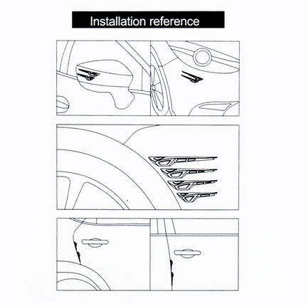 8 PCS Car Vehicle Door Side Guard Anti Crash Strip Exterior Avoid Bumps Collsion Impact Protector Sticker, Door Side Guard, R-2119 Door Edge Guards, R-2119