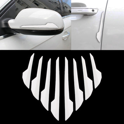 8 PCS Car Vehicle Door Side Guard Anti Crash Strip Exterior Avoid Bumps Collsion Impact Protector Sticker