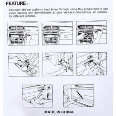 12 in 1 Car Audio System Dashboard Door Panel Removal Dismantling Tools Kit, 12 in 1