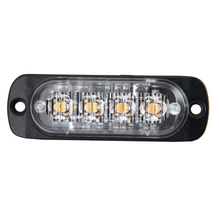 DC 12V-24V 2W 4LEDs SMD-2835 Lamps 17 Flash Patterns 3 Lines Car Flash Lamp Waterproof Car Truck Emergency Strobe Flash Warning Light, Cable Length: 90cm