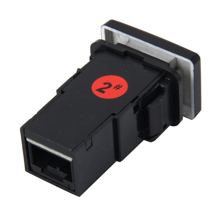 Car Fog Light Lamp Indicator 5 PIN On and Off Button Switch Control 4 Cable Auto Car Fog Light 5 Pin Switch On-Off Button Switch for Toyota, Small Size: 5*2.2*1.7cm, With Cable