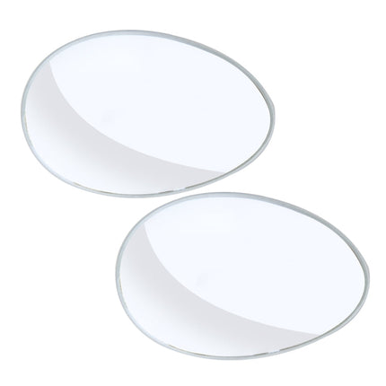 3R-055 2 PCS Car Truck Oval Blind Spot Rear View Wide Angle Mirror Blind Spot Mirror 360 Degree Adjustable Wide-angle Mirror, Size: 6.7*4.5cm, Size: 6.7*4.5cm