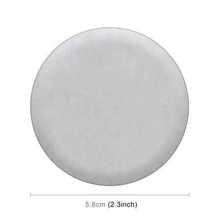 4 PCS Car-Styling Silver Leaves Pattern Metal Wheel Hub Decorative Sticker, Diameter: 5.8cm, Silver Leaves