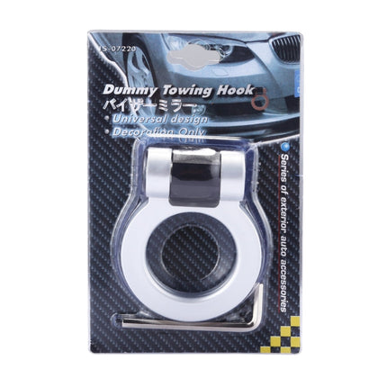 Car Truck Bumper Round Tow Hook Ring Adhesive Decal Sticker Exterior Decoration
