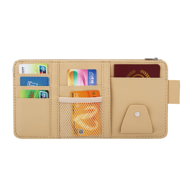 Car Sun Visor Board Paper Tissue Box CD Case Zipper Holder Card Bag Organizer, with Zipper  (Black), with Zipper, with Zipper (Yellow)