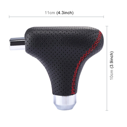 Universal Vehicle Car Black Leather Shifter Cover Manual Automatic Gear Shift Knob, Black Leather Shifter Cover