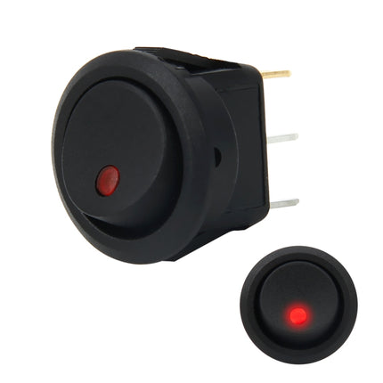 20 Amp 12 Volt Triple Plugs LED ON OFF Rocker Power Switch