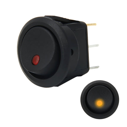 20 Amp 12 Volt Triple Plugs LED ON OFF Rocker Power Switch