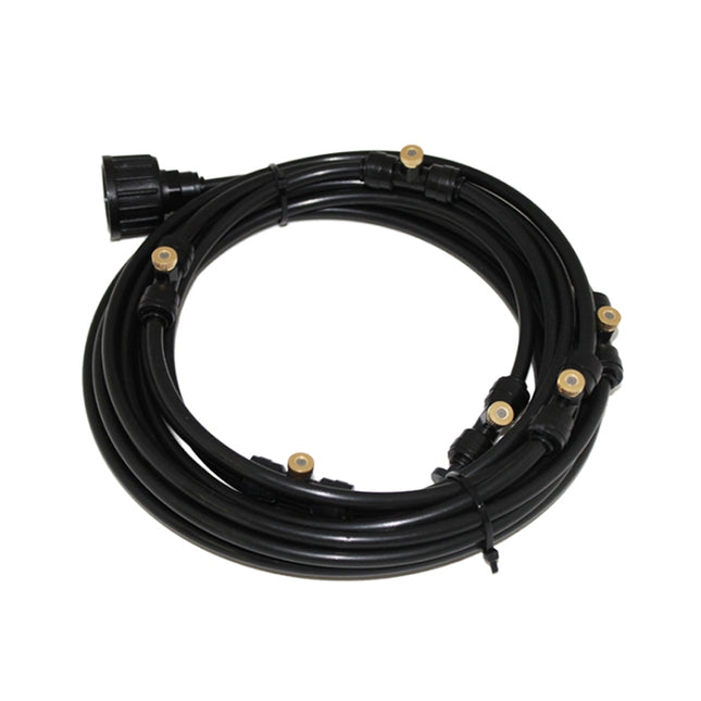 Outdoor Lawn Garden PE Hose Mist Watering Line Misting Cooling System with 26 x Mist Nozzles, Length: 18m, Length: 18m
