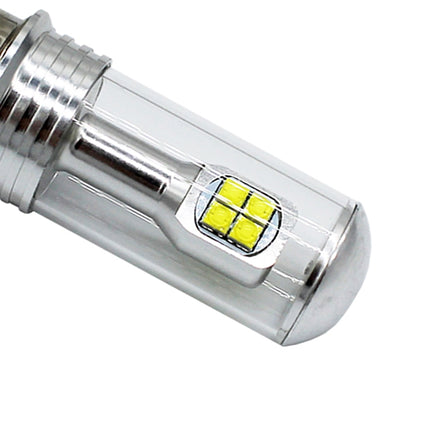 Motorcycle Headlights 750LM 6000K White H6M/P15D 40W 8-LED Bulbs, DC 12-24V, H6M/P15D