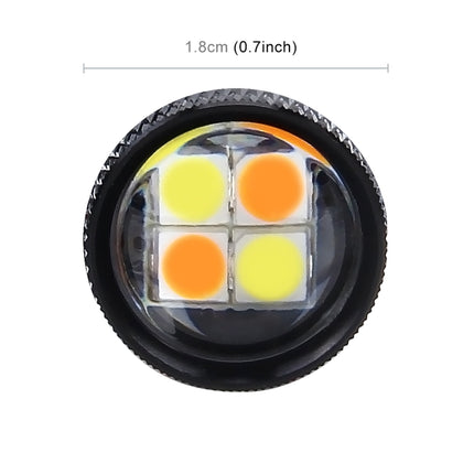 2 PCS Super Bright H11/H8 DC 12V 5W 350LM Auto Car Fog Light with 16 SMD-3030 LED Bulbs Lamp, White + Yellow Light, H11/H8