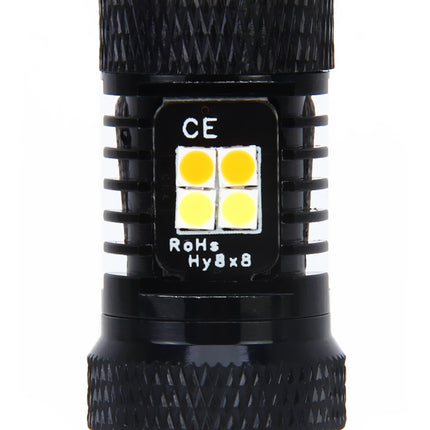 2 PCS Super Bright H11/H8 DC 12V 5W 350LM Auto Car Fog Light with 16 SMD-3030 LED Bulbs Lamp, White + Yellow Light, H11/H8