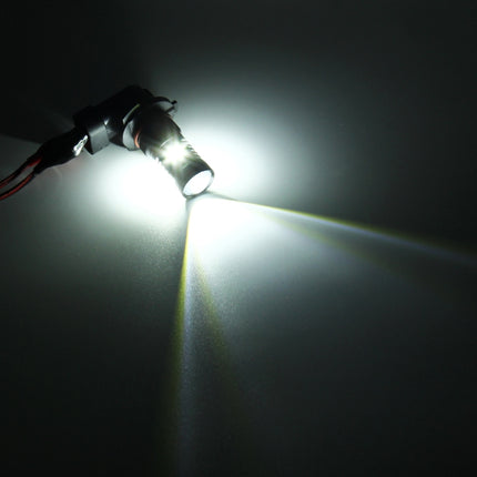 2 PCS Super Bright H11/H8 DC 12V 5W 350LM Auto Car Fog Light with 16 SMD-3030 LED Bulbs Lamp, White + Yellow Light, H11/H8