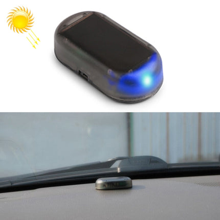 LQ-S10 Car Solar Power Simulated Dummy Alarm Warning Anti-Theft LED Flashing Security Light Fake Lamp, LQ-S10 Blue Light, LQ-S10 (Red Light)