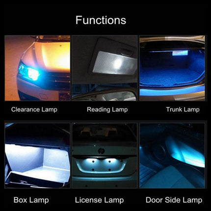 2 PCS T10/W5W/194/501/168 1W 70LM 6000K White LED Bulb Car Reading Lamp Clearance Light, DC 12V, 2 PCS 1W 70LM 6000K