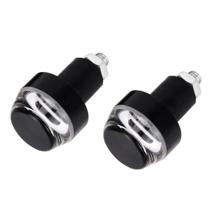 Pair Motorcycle Turn Signal Light Grip Bar Plug Strobe Side Marker End LED Handlebar Lamp, Green Light, Red Light, Turn Double Light, Blue Light, Pink Light
