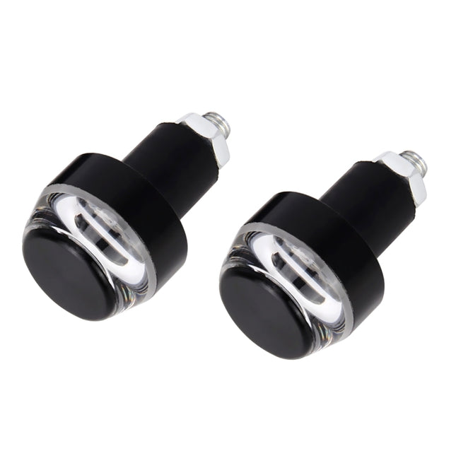 Pair Motorcycle Turn Signal Light Grip Bar Plug Strobe Side Marker End LED Handlebar Lamp, Green Light, Red Light, Turn Double Light, Blue Light, Pink Light