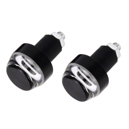 Pair Motorcycle Turn Signal Light Grip Bar Plug Strobe Side Marker End LED Handlebar Lamp, Green Light, Red Light, Turn Double Light, Blue Light, Pink Light