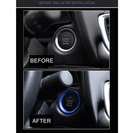 Car Engine Start Key Push Button Ring Trim Aluminum Alloy Sticker Decoration for Mazda, For Mazda