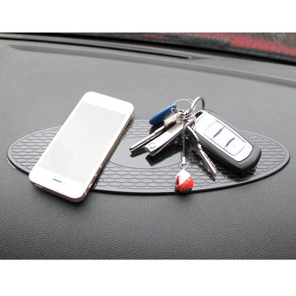 Car Auto Oval Soft Rubber Dashboard Anti-slip Pad Mat for Phone / GPS/ MP4/ MP3, Size: 30*9.5cm, Oval Soft Rubber Mat