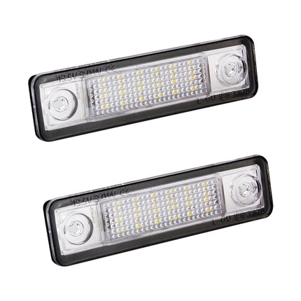 2 PCS DC 12V 2W 120LM 6000K LED License Plate Light 18-SMD Bulbs Lamps for Astra F 91-98, G Estate(F69) 98-05, Opel Corsa B 93-00, Omega A 86-94, For Astra/Opel Corsa