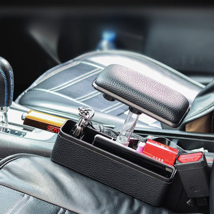 Universal Car Multi-functional Console Side Pocket Seat Gap Side Storage Box with Elbow Support Pad, with Pad