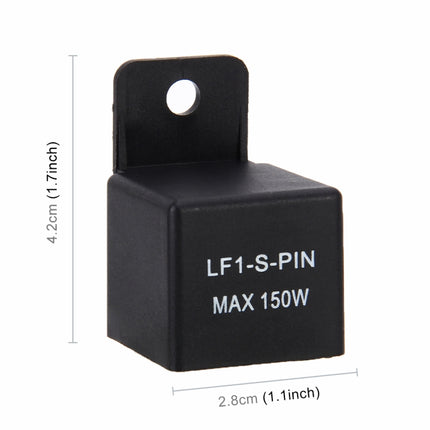 Universal 2 Pin Motorcycles LED Light Turn Flasher Relay Signal Rate Control Hyper Flash, LED Light Turn Flasher