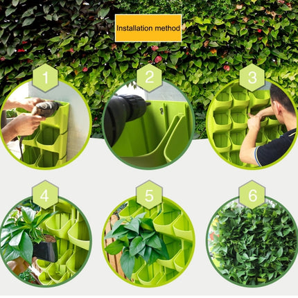 PP Planter Flower Pot Wall Hanging Garden Hanging Stackable Garden Supplies