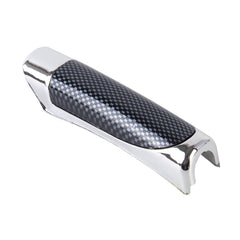 SHUNWEI SD-2002 Car Auto Universal Carbon Fiber Plastic Anti Slip Parking Hand Brake Cover Case Sleeve Black with Sticker Strip