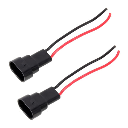 1 Pair 9005 / 9006 / 9012 Bulb Holder Base Male Socket with Wire, 9005 / 9006 / 9012