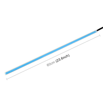 2 PCS 60cm DC12V 7.5W Ultra-thin Waterproof Car Auto Double Colors Turn Lights / Running Lights SMD-2835 LED Bulbs (Turn Lights: Yellow Light; Running Lights: Ice Blue Light), 60cm Turn Lights: Yellow Light; Running Lights: Ice Blue Light              ...