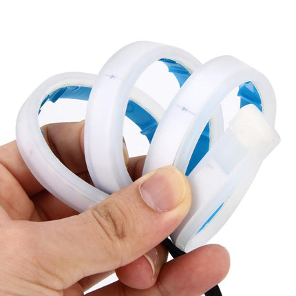 2 PCS 60cm DC12V 7.5W Ultra-thin Waterproof Car Auto Double Colors Turn Lights / Running Lights SMD-2835 LED Bulbs (Turn Lights: Yellow Light; Running Lights: Ice Blue Light), 60cm Turn Lights: Yellow Light; Running Lights: Ice Blue Light              ...