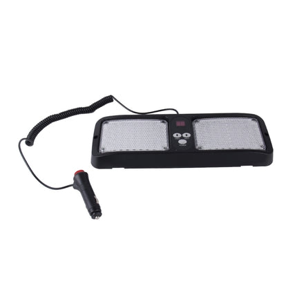 High qulaity DC 12V,9W LED Waterproof Car Sunshade White Light Warning Lights Strobe Emergency Lights Flashing Light with 12 Kinds Flash Patterns, White