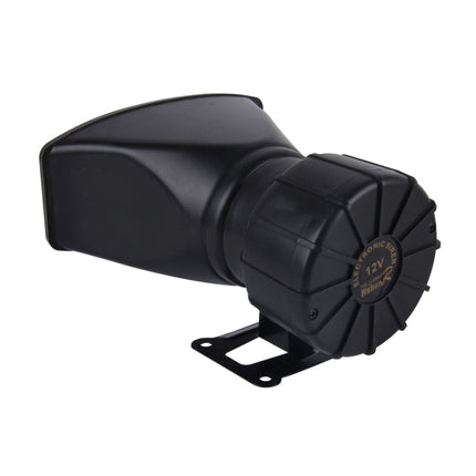 HJS-78005 12V 60W 300dB Car Electric Alarm Air Horn Siren Speaker 5 Sound Tone/ 3 Sound Tone Super Loud With Mic, Cable Length: 60cm, HJS-78005