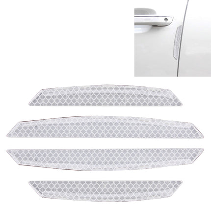 4 PCS Universal Car Door Anti-collision Strip Protection Guards Trims Stickers, 4 PCS
