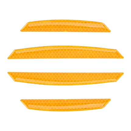 4 PCS Universal Car Door Anti-collision Strip Protection Guards Trims Stickers, 4 PCS