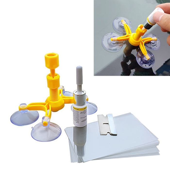 Professional Windscreen Repair Tool Paintless Dent Removal Car Window Windshield Repair Kit Chip Crack Auto Glass, Windscreen Repair Tool, Windscreen Repair Tool (White)