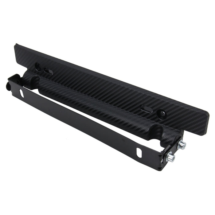Car License Double Adjust Carbon Number Plate Adjustable Carbon Lead Plate Frame Holder Universal License Plate Holder Car Accessories, TM-302