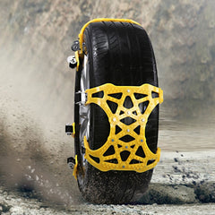 6 PCS Car Snow Tire Anti-skid Chains Winter Car Snow Tire Chains Wheel Chains Anti-skid Belt Thickened Anti-slip Chains with Effortless Wheel, Anti-skid Chains 10