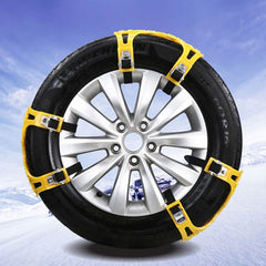 6 PCS Car Snow Tire Anti-skid Chains Winter Car Snow Tire Chains Wheel Chains Anti-skid Belt Thickened Anti-slip Chains with Effortless Wheel, Anti-skid Chains 10