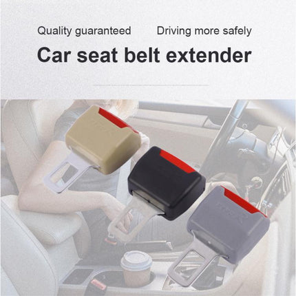 2 PCS RS-01 Universal Car Seat Belt Extension Buckle, Black
